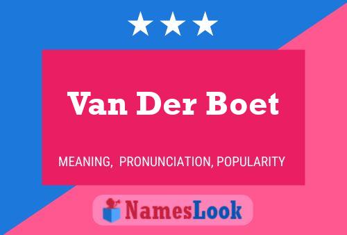 Poster del nome Van Der Boet