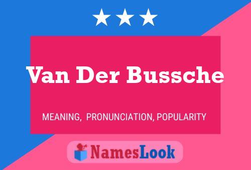 Poster del nome Van Der Bussche