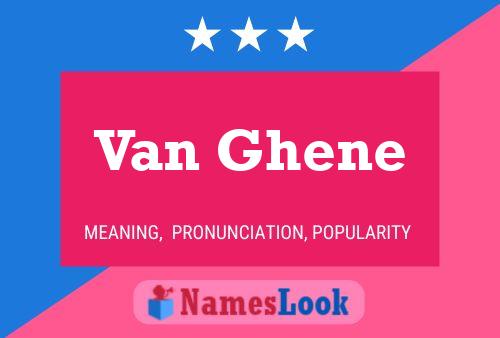 Poster del nome Van Ghene