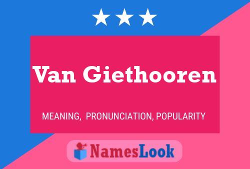 Poster del nome Van Giethooren