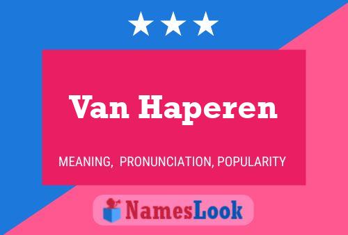 Poster del nome Van Haperen