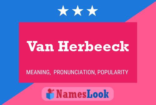 Poster del nome Van Herbeeck