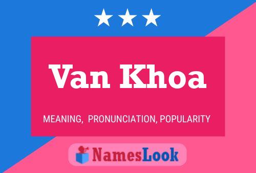 Poster del nome Van Khoa