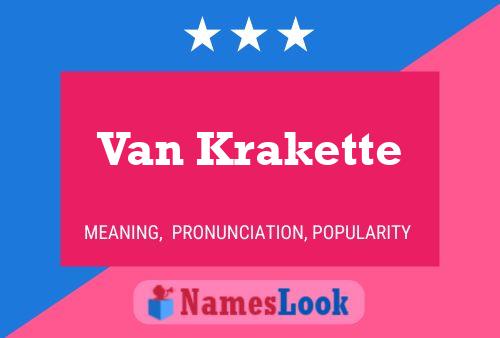 Poster del nome Van Krakette