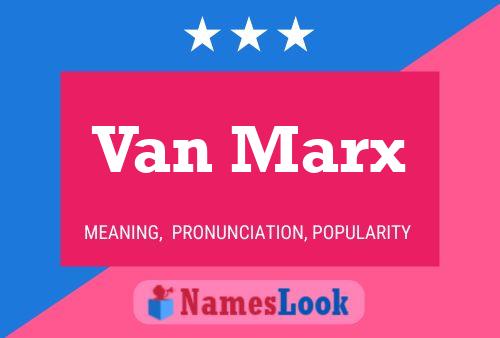 Poster del nome Van Marx