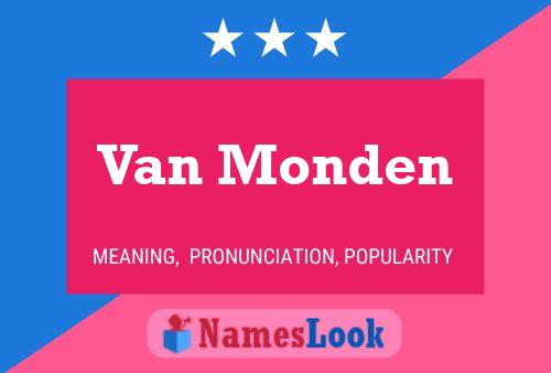 Poster del nome Van Monden