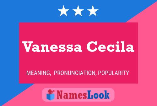 Poster del nome Vanessa Cecila