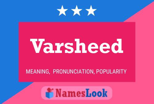 Poster del nome Varsheed