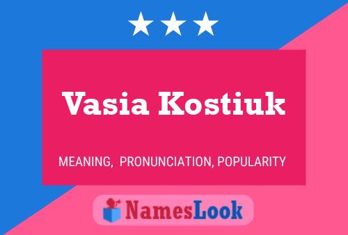 Poster del nome Vasia Kostiuk