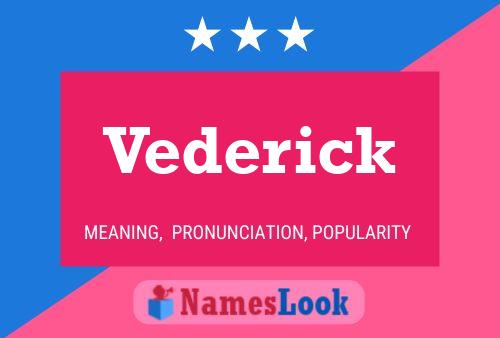 Poster del nome Vederick