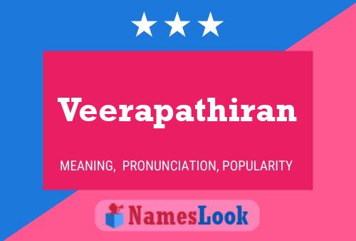 Poster del nome Veerapathiran