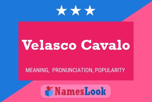 Poster del nome Velasco Cavalo