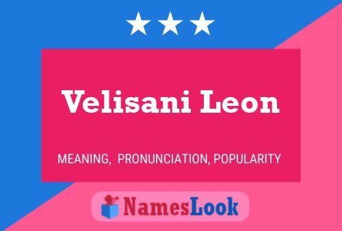 Poster del nome Velisani Leon