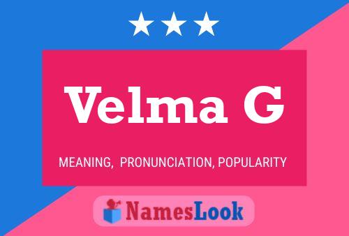 Poster del nome Velma G