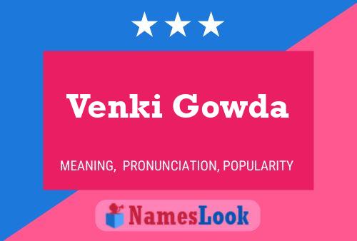 Poster del nome Venki Gowda