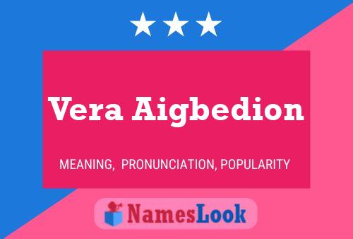 Poster del nome Vera Aigbedion