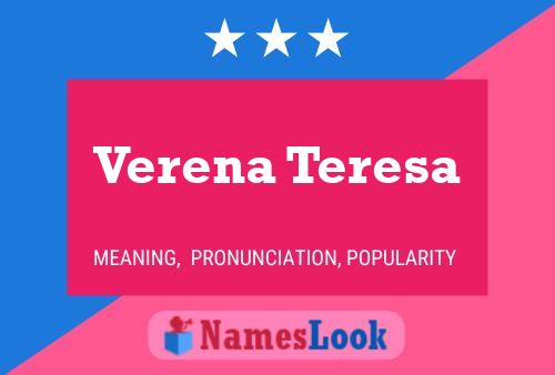 Poster del nome Verena Teresa