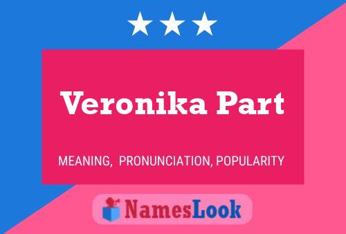 Poster del nome Veronika Part