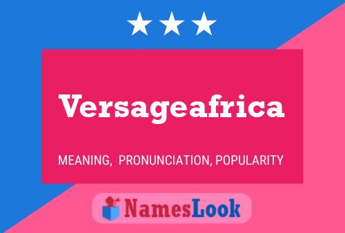 Poster del nome Versageafrica