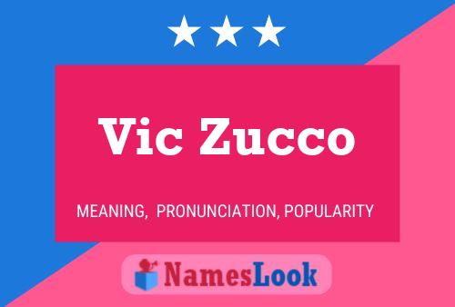 Poster del nome Vic Zucco