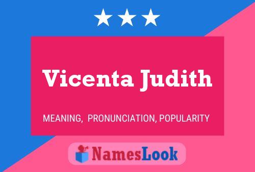 Poster del nome Vicenta Judith