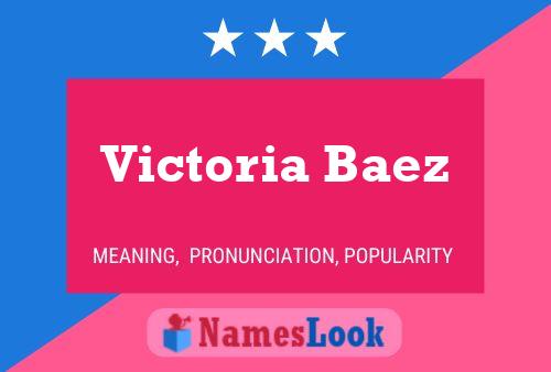 Poster del nome Victoria Baez