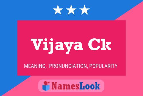 Poster del nome Vijaya Ck