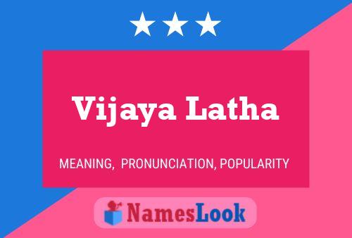 Poster del nome Vijaya Latha