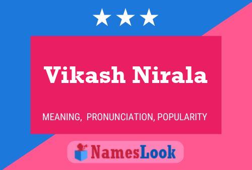 Poster del nome Vikash Nirala