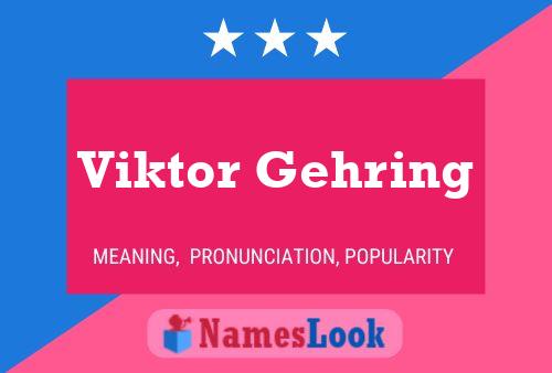 Poster del nome Viktor Gehring