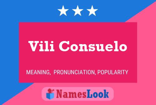 Poster del nome Vili Consuelo