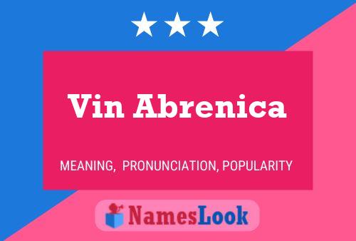 Poster del nome Vin Abrenica