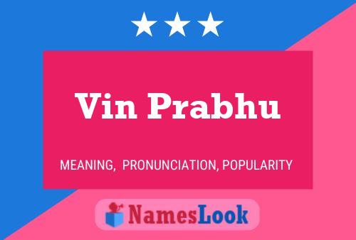 Poster del nome Vin Prabhu