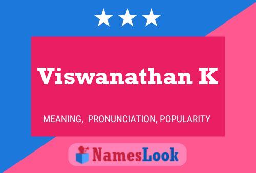 Poster del nome Viswanathan K