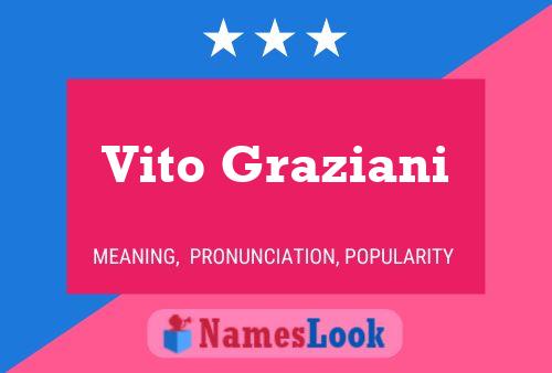 Poster del nome Vito Graziani