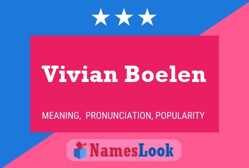 Poster del nome Vivian Boelen