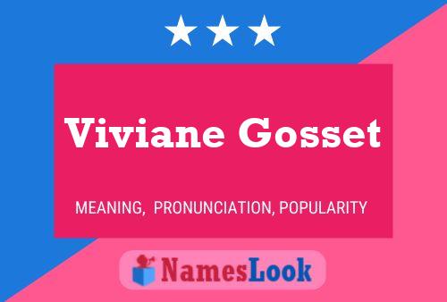 Poster del nome Viviane Gosset