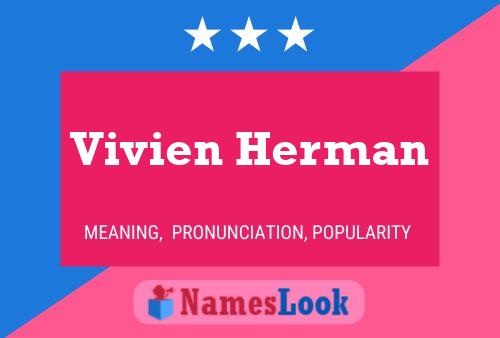 Poster del nome Vivien Herman