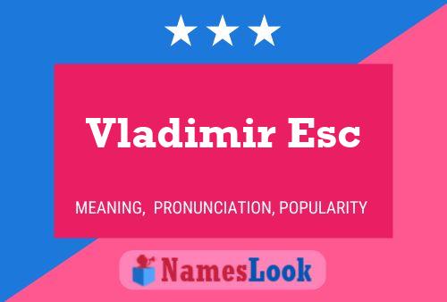 Poster del nome Vladimir Esc