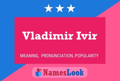 Poster del nome Vladimir Ivir