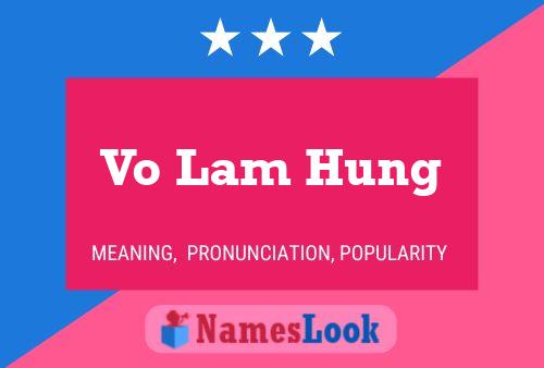 Poster del nome Vo Lam Hung