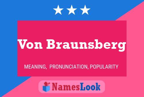 Poster del nome Von Braunsberg