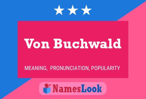 Poster del nome Von Buchwald