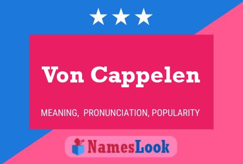 Poster del nome Von Cappelen