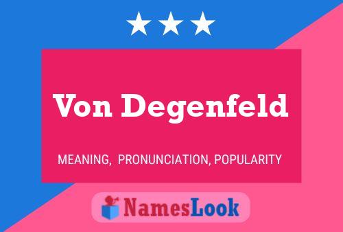 Poster del nome Von Degenfeld