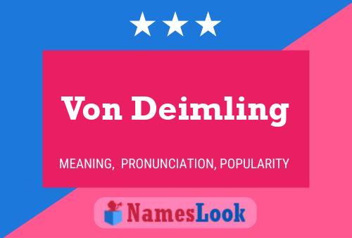 Poster del nome Von Deimling