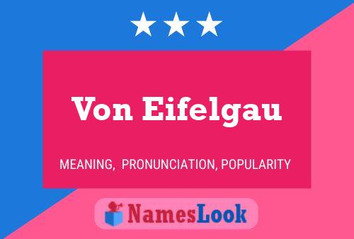 Poster del nome Von Eifelgau