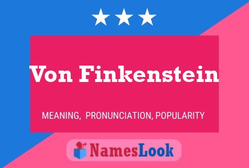 Poster del nome Von Finkenstein