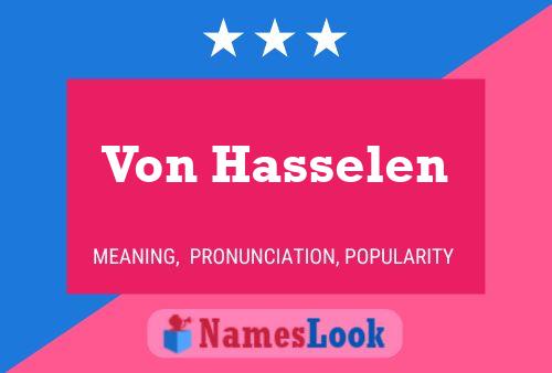 Poster del nome Von Hasselen