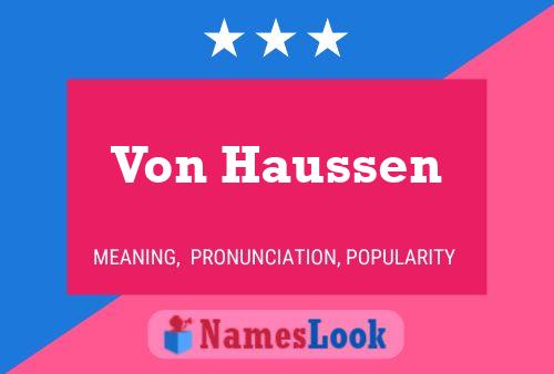 Poster del nome Von Haussen